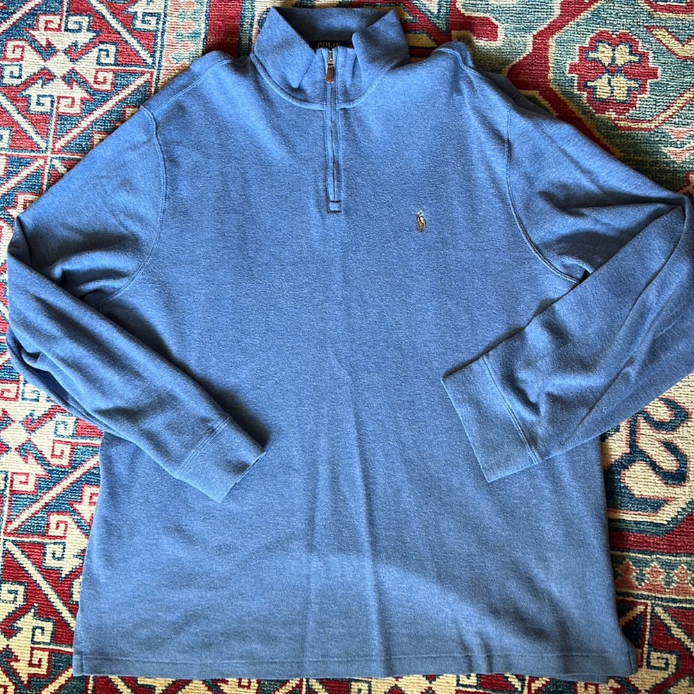 Ralph Lauren Ribbed Men’s Half Zip Sweater